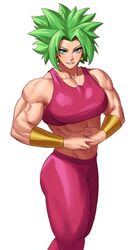 1girls blue_eyes dragon_ball dragon_ball_super female female_only green_hair kefla legendary_super_saiyan looking_at_viewer muscles muscular muscular_female saiyan solo solo_female sotcho spiked_hair super_saiyan super_saiyan_2 very_high_resolution white_background rating:Safe score:80 user:!nner$elf89