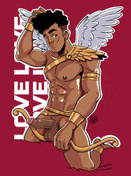 1boy african african_male boner bow_and_arrow cupid dark-skinned_male dark_skin erect_penis erection flexing hard_on male male_only melanin muscles muscular muscular_male teasing valentine's_day veiny_penis velgaty wings rating:Explicit score:47 user:deleted6285