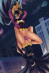 2dnsfw 2dswirl 2girls asian asian_female batgirl batgirl_(cassandra_cain) batgirl_(stephanie_brown) batman_(series) bisexual bisexual_(female) blonde blonde_female blonde_hair blue_eyes bottomless cape cassandra_cain city city_background cityscape cowl dc dc_comics dildo_in_vagina double_dildo female female_focus female_only female_penetrated light-skinned_female masked masked_female penetration pussy sharing_dildo stephanie_brown vaginal vaginal_penetration yuri rating:Explicit score:138 user:Tronitrus