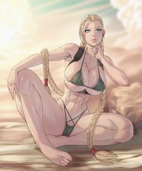 1girls arttoru athletic_female bikini cammy_white female female_only huge_breasts human solo street_fighter swimsuit thick_thighs rating:Questionable score:113 user:The_Realistic