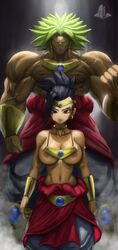 alien_human alien_look_like_human big_breasts broly broly_(dragon_ball_z)_1993 cleavage dragon_ball elitenappa extraterrestrial extraterrestrial_human female female_saiyan kale legendary_super_saiyan looking_at_viewer male male_saiyan nipples saiyan straight rating:Explicit score:175 user:moistlover