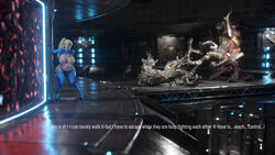 3d alien_(franchise) big_ass big_breasts bimbo blonde_hair cum cum_inflation cum_on_floor cumflation english_text holding_belly icedev inflation leaning_against_wall lineup metroid monster monsters nintendo ripped_clothing samus_aran semen stomach_bulge text thick_thighs white_skin xenomorph zero_suit zero_suit_samus rating:Explicit score:56 user:acrylic_alloy