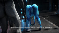 3d 3d_(artwork) back_view bending_over bent_over big_ass big_balls big_breasts big_penis bimbo blonde_hair english_text huge_ass icedev monster monster_cock nintendo samus_aran text white_skin zero_suit zero_suit_samus rating:Explicit score:55 user:acrylic_alloy