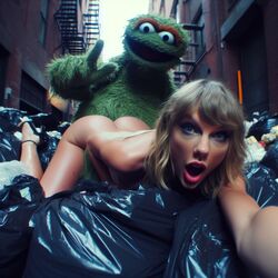 1girls ai_generated alley ass blonde_hair celebrity dall-e3 doggy_style garbage garbage_bags garbage_bin green_fur light-skinned_female looking_at_viewer muppets oscar_the_grouch peace_sign puppet real_person sesame_street tagme taylor_swift the_muppet_show trash trash_bag trash_can v_for_victory rating:Explicit score:128 user:Carl_Wheezer