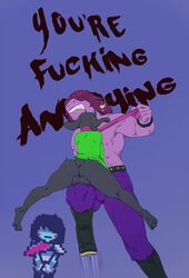 9x9 angry anthro ass backsack ballbusting balls barefoot boots bottomless bovid caprine clothed clothing cock_and_ball_torture comedy deltarune feet footwear genital_torture genitals girly goat group hi_res human humanoid kris_(deltarune) male male/male mammal monster muscular nipples pain ralsei reptile rule_63 scalie scarf susie_(deltarune) topless undertale_(series) video_games rating:Explicit score:34 user:bot