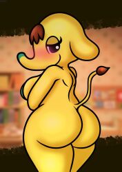  1girls animal_crossing ass breasts brokenrekordbro elephant eloise_(animal_crossing) female nude tagme  rating:explicit score: user:bot