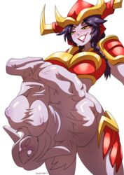 digestion female female/female female_only femalepred femaleprey league_of_legends lillia_(league_of_legends) shyvana stomach_bulge vore rating:Questionable score:31 user:ShyvanaVora