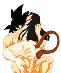 1boy 1girls artificial_tail ass ass_grab back backboob big_ass big_breasts breasts canon_couple chichi dragon_ball duo female huge_ass human male muscular_male nala1588 sex shounen_jump sideboob son_goku tail rating:Explicit score:82 user:Rachel_Raven