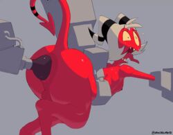 1boy anal anal_penetration anal_rape animated balls big_ass demon dracreloaded femboy fucking_machine gif helluva_boss imp machine male male_only moxxie_(helluva_boss) naked nude penetration rape red_skin restrained sex_machine shocked_expression solo solo_male surprised tail thick_thighs thighs vibrating wide_hips rating:Explicit score:179 user:ac_no_dc