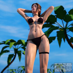 1girls 3d abs beach big_breasts bikini bikini_bottom bikini_top black_bikini black_bikini_bottom black_bikini_top blue_eyes breasts brown_hair choker fatterrocker female fit fit_female fortnite fortnite:_battle_royale haven_(fortnite) sweat sweatdrop sweating thick_thighs wet wet_skin white_body white_skin rating:Explicit score:28 user:Fatterrocker