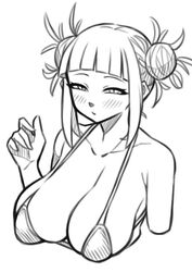 alternate_breast_size big_breasts bikini coffeelove68 female himiko_toga my_hero_academia solo swimsuit tagme rating:Explicit score:70 user:chill_penguin