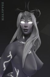 1girls 3d ass barefoot big_ass big_breasts bracelets breasts buttplug choker dildo dress elf epic_games etheria_(fortnite) feet female female_only fortnite fortnite:_battle_royale glowing glowing_eyes glowing_skin grey_skin horns kalyptuz kneeling legs nail_polish nipples nude nude_female oil perky_breasts pussy solo solo_female white_hair rating:Explicit score:30 user:Kalyptuz