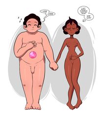 1boy 1boy1girl 1girls aged_up barefoot bird's-eye_view breasts cartoon_network chocolate_and_vanilla chubby closed_eyes connie_maheswaran dark-skinned_female dark_skin dialogue english english_text female flaccid front_view full_body holding_hands interracial male male_and_female_focus monologue nipples nonsexual_nudity nude nude_female nude_male ounpaduia penis petite signature skinny sleeping small_breasts speech_bubble steven_quartz_universe steven_universe text uncensored white_background wholesome rating:Explicit score:37 user:MrEgorMan