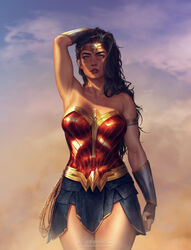 1girls black_hair blue_eyes clothed dc dc_comics dc_extended_universe diana_prince female female_only krysdecker lipstick long_hair olive_skin pinup solo superheroine tiara wonder_woman wonder_woman_(series) rating:Safe score:225 user:CyanMoon