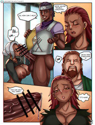 2boys 2girls ahe_gao akimichi_chouji begging_for_more boruto:_naruto_next_generations bottomless_female breasts_out breasts_out_of_clothes brown_skin busty canon_couple censor_bar censored_penis clothed_male comic cumstring dark-skinned_female dark-skinned_male dark_skin english_text fellatio husband_and_wife karui kneeling kumogakure_symbol light-skinned_male light_skin mabui naruto naruto_(series) ninja original_character page_2 page_number puffy_areola puffy_nipples story swingers text text_bubble thought_bubble wkart rating:Explicit score:93 user:717313