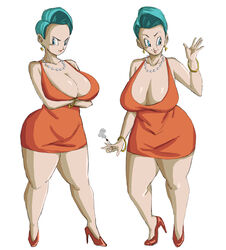 arms_under_breasts blue_hair bracelet bulma_briefs bulma_briefs_(gt_saga) busty cigarette cleavage crossed_arms curvy dragon_ball dragon_ball_gt dress earrings folded_arms huge_ass huge_breasts lit_cigarette milf panarandom pearl_necklace sagging_breasts upset venus_body voluptuous waving rating:Explicit score:159 user:Potatoman25