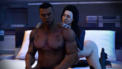 3d big_ass big_breasts big_penis blue_eyes buff_male dark-skinned_male dark_skin female interracial james_vega light-skinned_female light_skin male mass_effect miranda_lawson otacon212 spiced submissive_female rating:Explicit score:22 user:BarrioBlonde