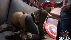 1boy 1girls after_blowjob anus big_ass big_butt breasts brite_bomber britestar captain_america crossover female fortnite fortnite:_battle_royale functionally_nude functionally_nude_female imminent_oral imminent_sex jacket kneeling looking_at_viewer male marvel marvel_comics partially_clothed partially_clothed_female penis penis_out pussy sixser rating:Explicit score:44 user:Reservoir