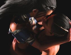 2girls 3d black_hair clone clonecest edenian female female_only hand_on_waist imminent_kiss incest kissing kissing kitana kiteena long_hair mileena mortal_kombat mortal_kombat_1_(2023) princess rayalterego23 royalty sisters sitting_on_lap straddling yuri rating:Explicit score:37 user:movesetmain