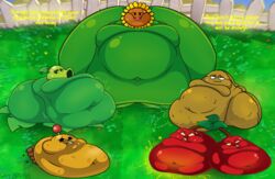  belly big_belly cherry cherry_bomb_(pvz) fat fat_fetish fetish flower flower_girl obese overweight peashooter_(pvz) plant plant_girl plants_vs_zombies popcap_games potato potato_mine_(pvz) stomach sunflower sunflower_(pvz) wallnut_(pvz) walnut whybro101  rating:explicit score: user:anobody0006