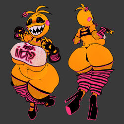 1girls 2024 animatronic arm_warmers armwear ass ass_cleavage ass_focus ass_shot ass_up bare_midriff belly big_ass big_belly big_breasts big_butt big_thighs black_eyeshadow breasts bubble_ass bubble_butt butt_focus butt_shot cel_shading clothed clothed_female clothing cryptiacurves curvaceous curvy curvy_figure ear_piercing ear_ring earring earrings english_text female female_focus fishnet fishnet_armwear fishnet_legwear fishnet_stockings fishnets five_nights_at_freddy's five_nights_at_freddy's_2 half-closed_eyes heart heels heels_focus high_heels huge_ass huge_breasts huge_butt huge_thighs large_ass large_breasts leg_warmers leggings legwear looking_at_viewer machine massive_ass massive_breasts massive_butt open_smile pierced_ears piercing piercings robot semi-naked sharp_teeth smile smiling smiling_at_viewer solo solo_female solo_focus text thick thick_ass thick_butt thick_hips thick_legs thick_thighs tongue tongue_out toy_chica_(cyanu) toy_chica_(fnaf) white_eyes wide_hips yellow_body rating:Explicit score:286 user:SystemErrorToyBonnie