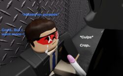  2boys 2males 3d balls blowjob comic cum cum_on_face cumshot dialogue ejaculation furry gay genitals male_only penis police police_uniform roblox robloxian seth_the_cat_(character) seththefeline_(artist) source_request tagme text trooperpl_(character)  rating:explicit score: user:datrooper