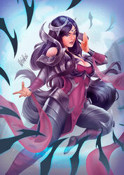  1girls fat_breasts female female_focus female_only irelia_xan league_of_legends neiakori  rating:questionable score: user:mydickhurtaf