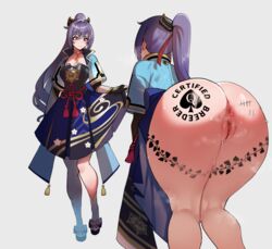 1female 1girls absurdres anilingus ass ass_tattoo big_ass big_breasts big_butt body_writing breasts cosplay dat_ass female genshin_impact kamisato_ayaka_(cosplay) keqing_(genshin_impact) long_hair ponytail purple_hair queen_of_spades raceplay solo_female spade spade_tattoo tally_marks tattoo thiccwithaq vine vine_tattoo rating:Explicit score:257 user:sortbyscore