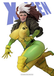 1girls anna_marie big_breasts breasts breasts_bigger_than_head brown_hair brunette clothed clothed_female clothing comic_book_character costume erect_nipples female female_focus female_only fully_clothed green_eyes headband high_heels hourglass_figure huge_breasts human human_only innie_belly_button jacket large_breasts light-skinned_female light_skin long_hair looking_at_viewer marvel mature mature_female nipple_bulge open_mouth plump_lips puffy_areolae puffy_nipples rogue_(x-men) seductive smile smug solo solo_female solo_focus stiletto_heels teeth thick_thighs tight_clothing tongue tortuga very_high_heels voluptuous x-men rating:Questionable score:344 user:Reviaj001