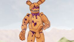 anthro five_nights_at_freddy's five_nights_at_freddy's_3 genitals hi_res lagomorph leporid male male/male male_only mammal mountain penis rabbit scottgames solo spring_bonnie spring_bonnie_(fnaf) springtrap springtrap_(fnaf) teasing zaneanimations rating:Explicit score:8 user:bot