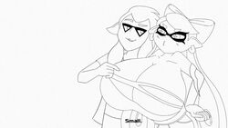 alternate_breast_size animated asleep big_breasts black_and_white breast_expansion breast_poke breasts breasts_bigger_than_head callie_(splatoon) clothed clothes_bursting clothes_ripping colorless earrings expansion head_between_breasts head_on_breasts huge_breasts hyper hyper_breasts laser laser_gun line_art loving oc ray_gun relationship shocked splatoon squid_sisters stroking_head tagme tagme_(artist) torn_clothes touching_breast unknown_artist video wholesome rating:Explicit score:93 user:inkloving