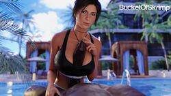 1boy 1girls 3d alternate_costume alternate_version_available big_breasts big_penis blacked blacked_clothing bucketofskrimp clothed_female_nude_male dark-skinned_male dark_skin female female_focus hotel interracial lara_croft lara_croft_(survivor) large_breasts large_penis light-skinned_female light_skin looking_at_viewer male male_pov paizuri paizuri_under_clothes palm_tree penis pov resort sex sports_bra sportswear swimming_pool tomb_raider tomb_raider_(survivor) topwear tropical rating:Explicit score:115 user:droid377