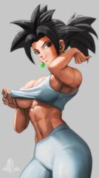 ass big_ass big_breasts breasts cleavage dragon_ball dragon_ball_super elitenappa female female_only female_saiyan fusion kefla looking_at_viewer saiyan solo tight_clothing tongue tongue_out underboob rating:Explicit score:246 user:Hizizi