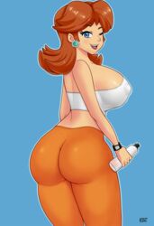 1girls 2022 ass big_ass big_breasts big_butt bimbo blue_eyes bra breasts brown_hair bubble_ass bubble_butt busty clothing dat_ass ear_piercing earrings female female_only gummslime huge_ass huge_breasts huge_butt kero2099 leggings looking_at_viewer looking_back mario_(series) midriff nintendo nipple_bulge nipples nipples_visible_through_clothing one_eye_closed open_mouth princess_daisy seductive seductive_smile sensual shiny_ass shiny_breasts shiny_butt shiny_hair shiny_skin skin_tight smile solo sport sports_bra sportswear standing thick_ass thick_thighs thighs tight_clothes tight_clothing tight_fit tight_pants tights white_skin yoga_pants rating:Questionable score:113 user:Cellvorek7ng