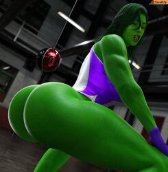 1girls 3d ass big_ass blender_(software) dat_ass female female_only fortnite green-skinned_female green_hair green_skin hulk_(series) leotard licking_lips marvel marvel_comics meme onesie she-hulk she-hulk_(fortnite) smiling smitty34 solo twerking rating:Questionable score:59 user:Crcole331