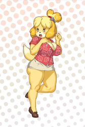 1girls animal_crossing anthro big_ass big_breasts big_butt blush breasts canid canine canis clothed clothing female female_only fur furry furry_only hi_res isabelle_(animal_crossing) large_breasts nintendo panties rizdraws solo tail thick_thighs wide_hips rating:Questionable score:111 user:LuffyNika