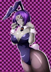 1girls alternate_breast_size big_breasts breasts bunny_ears bunny_girl bunnysuit cleavage curvaceous curvy curvy_body curvy_female curvy_figure dc dc_comics female female_focus female_only grey_body huge_breasts kmkz-art large_breasts narrow_shoulders purple_hair rachel_roth raven_(dc) short_hair smooth_skin teen_titans thick_thighs thighs thin_arms thin_waist thunder_thighs voluptuous wide_hips rating:Questionable score:88 user:Rancegropor