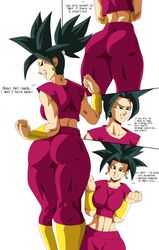 1girls absurd_res ass athletic_female back_view big_ass breast_press breasts charge_sol comic dialogue dragon_ball dragon_ball_super female_saiyan green_hair hi_res kefla leggings muscular_female saiyan shounen_jump sideboob tagme thick_ass thick_legs thick_thighs thighs universe_6 universe_6/universe_7 rating:Questionable score:68 user:bolhort