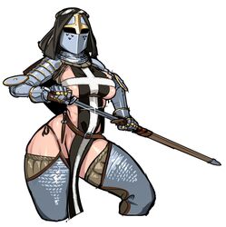 1girls 2018 abs armor armored_gloves belt belt_buckle big_breasts big_thighs bollock_dagger breasts chausses couter covered_nipples curvaceous curves curvy curvy_body curvy_female curvy_figure curvy_hips dagger drawing_sword female female_focus female_knight female_only gauntlets glistening glistening_body gloves greathelm heart heart_cutout helmet hi_res highres hips holding holding_sword holding_weapon hood hourglass_figure kardia_of_rhodes knight large_breasts large_thighs light-skinned_female light_skin loincloth masked masked_female medieval_armour muscular_female nisetanaqa original original_character plate plate_armor rerebrace rondel_(armor) scabbard sheath shine shoulder_gloves sideboob six_pack skindentation solo solo_female solo_focus spaulders sword tabard thick_thighs thighhighs thighs toned toned_female toned_stomach unconvincing_armor unsheathing vambraces voluptuous weapon wide_hips rating:Questionable score:381 user:WinnebagoMusket