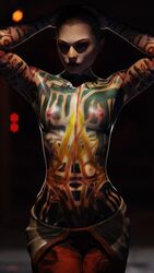 1girls 3d 3d_(artwork) 4k absurdres areolae arms_up bioware blender breasts fanart female female_only front_view full_body_tattoo highres jack_(mass_effect) lynya mass_effect mass_effect_2 nipples small_breasts solo solo_female standing tattoo tattoos wide_hips rating:Explicit score:153 user:justausername