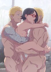 1girls 2boys adult age_difference anal anal_sex arad_baranga arms_around_neck arms_around_torso bandaged_arm bandages barefoot blue_eyes boruto:_naruto_next_generations breasts carrying censored clone clones completely_nude crossed_legs double_penetration erect_penis erection eyewear feet glasses grabbing grabbing_from_behind grin group group_sex high_resolution hug hugging larger_male leg_lock light-skinned_female light-skinned_male light_skin long_hair megane mmf mmf_threesome moaning mosaic_censoring multiple_boys multiple_males nakadashi naked naruto naruto_(series) older_male older_man_and_teenage_girl penetration penis perky_breasts petite red-framed_glasses red_eyes reverse_suspended_congress sandwich_position sandwiched sarada_uchiha sex shadow_clone sharingan size_difference small_breasts smaller_female smile stand_and_carry_position standing standing_double_penetration standing_sex sweat teenager threesome toes uzumaki_naruto vaginal_penetration vaginal_sex very_high_resolution yellow_hair younger_female rating:Explicit score:394 user:Inthedark