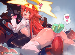 1girls anal dildo double_anal double_penetration female guilty_gear guilty_gear_strive jack-o'_valentine penetration reagan_long red_hair sex_toy sol_badguy triple_penetration rating:Explicit score:281 user:LuffyNika