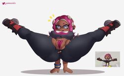 1girls 2022 absurd_res agent_8_(splatoon) ass big_ass blush boots bottom_heavy breakdancing breasts bubble_butt camel_toe cameltoe cephalopod clothed clothing dark-skinned_female digital_media_(artwork) eyebrows eyelashes fat_ass female female_only fingers footwear gammainks handstand hi_res huge_ass large_ass legs_apart looking_at_viewer marine meme mollusk nintendo octarian octoling open_mouth panties pants pink_hair shirt simple_background solo splatoon splatoon_3 spread_legs spreading tentacle_hair thick_ass thick_thighs tied_shirt torn_clothes torn_clothing video_games wide_hips rating:Explicit score:132 user:bot