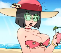 breasts female female_only green-tinted_eyewear guilty_gear i-no kujikawaii lipstick open_mouth solo sunglasses tagme tinted_eyewear rating:Questionable score:33 user:Redguy7