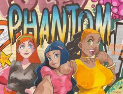  3girls big_breasts breasts danny_phantom female female_only jazz_fenton joehentai nickelodeon nipple_bulge paulina_sanchez valerie_gray  rating:explicit score: user:lightningrod