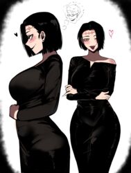 black_hair bob_cut color color_edit colorized curvy curvy_body curvy_female curvy_figure curvy_hips dress itadori_jin itadori_kaori jujutsu_kaisen kenjaku masoq095 naughty_face naughty_smile scar seductive seductive_eyes seductive_look seductive_smile short_hair smiling smiling_at_viewer tongue tongue_out rating:Questionable score:116 user:deronim