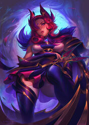 1girls female female_focus female_only rinrindaishi xayah rating:Questionable score:9 user:mydickhurtaf