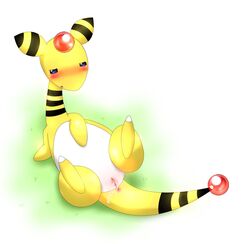 after_sex ampharos anus artist_request blush color cum female female_only feral front_view nintendo nude pokemon pokemon_gsc solo tagme vulva white_skin year_request yellow_skin rating:Explicit score:2 user:bot