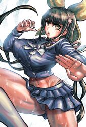 1girls big_breasts chabashira_tenko clothed danganronpa danganronpa_v3 dgrp female female_focus female_only pose smooth_skin solo solo_focus upskirt rating:Questionable score:97 user:cattern