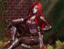 1girls female female_focus female_only katarina_du_couteau lunnaryart rating:Questionable score:5 user:mydickhurtaf